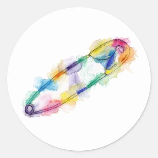 Rainbow Safety Button Stickers (Vorderseite)