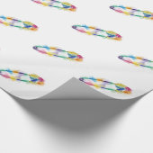 Rainbow Safety Button Wrapper Geschenkpapier (Ecke)