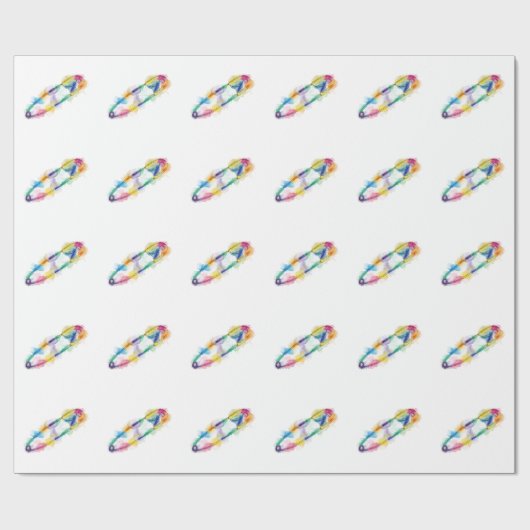 Rainbow Safety Button Wrapper Geschenkpapier (Flach)