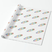 Rainbow Safety Button Wrapper Geschenkpapier (Ungerollt)