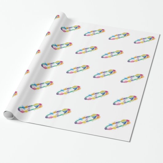 Rainbow Safety Button Wrapper Geschenkpapier (Ungerollt)