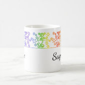 Rainbow Sagittarius Star Sign Personalisierte Mug Kaffeetasse (Mittel)