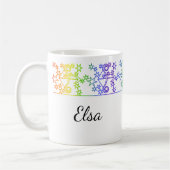 Rainbow Sagittarius Star Sign Personalisierte Mug Kaffeetasse (Links)
