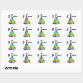 Rainbow Sailboat Stickers (Blatt)