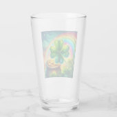 Rainbow Saint Patrick's Day Klee Glas (Rückseite)