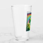 Rainbow Saint Patrick's Day Klee Glas (Rechts)