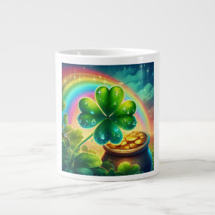 Rainbow Saint Patrick's Day Klee Jumbo-Tasse