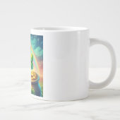 Rainbow Saint Patrick's Day Klee Jumbo-Tasse (Rechts)