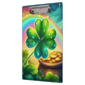 Rainbow Saint Patrick's Day Klee Klemmbrett (Links)