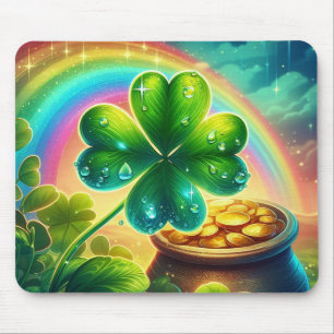 Rainbow Saint Patrick's Day Klee Mousepad