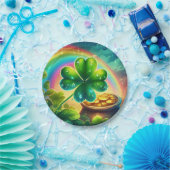 Rainbow Saint Patrick's Day Klee Pappteller (Party)