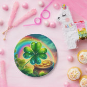 Rainbow Saint Patrick's Day Klee Pappteller (Party)