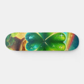 Rainbow Saint Patrick's Day Klee Skateboard (Horizontal)