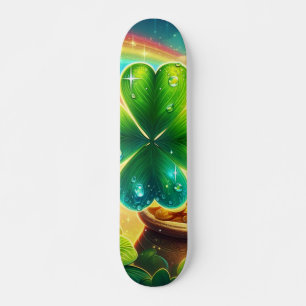 Rainbow Saint Patrick's Day Klee Skateboard