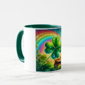 Rainbow Saint Patrick's Day Klee Tasse (Vorderseite Links)