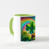 Rainbow Saint Patrick's Day Klee Tasse (Vorderseite Links)