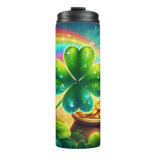 Rainbow Saint Patrick's Day Klee Thermosbecher
