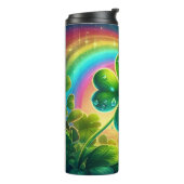 Rainbow Saint Patrick's Day Klee Thermosbecher (Nach links gedreht)