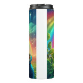Rainbow Saint Patrick's Day Klee Thermosbecher (Rückseite)