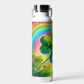 Rainbow Saint Patrick's Day Klee Trinkflasche (Vorne)
