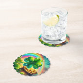 Rainbow Saint Patrick's Day Klee Untersetzer (Vor Ort)