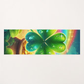 Rainbow Saint Patrick's Day Klee Yogamatte (Vorderseite (Horizontal))