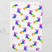 Rainbow Salamander Briefpapier (Vorne/Hinten)