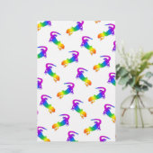 Rainbow Salamander Briefpapier (Stehend Vorderseite)