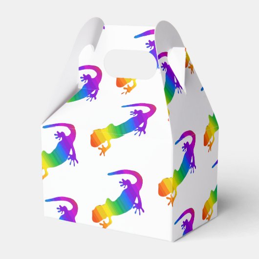 Rainbow Salamander Custom Colorful Geschenkschachtel (Rückseite)