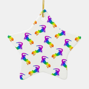 Rainbow Salamander Keramikornament