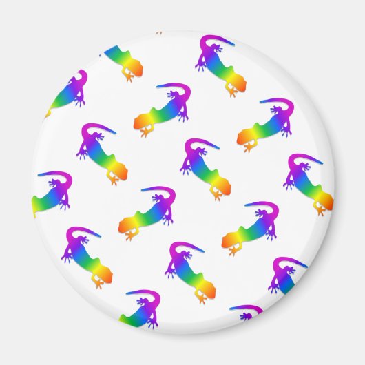 Rainbow Salamander Magnet (Vorne)