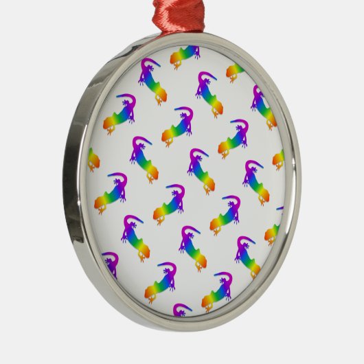 Rainbow Salamander Ornament Aus Metall (Rechts)