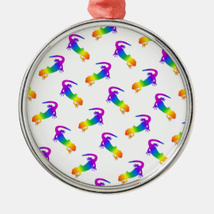 Rainbow Salamander Ornament Aus Metall