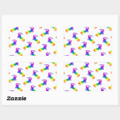 Rainbow Salamander Rechteckiger Aufkleber (Blatt)