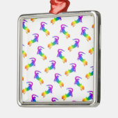 Rainbow Salamander Silbernes Ornament (Links)