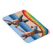 Rainbow Same Gender Foto Wedding Ankündigung Magnet (Rechte Seite)