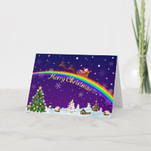 Rainbow Santa Claus