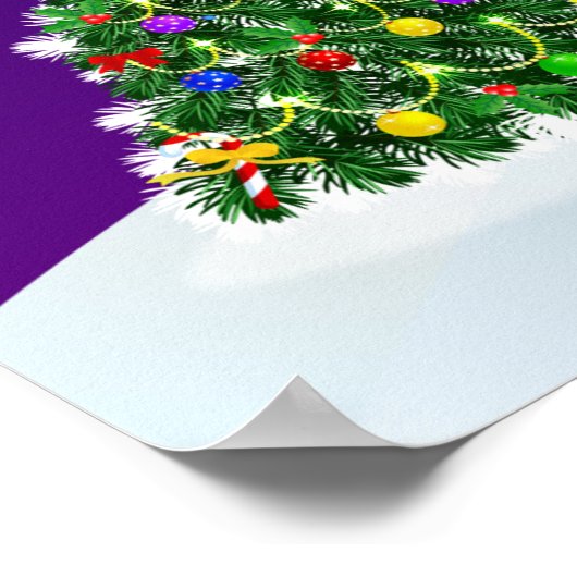 Rainbow Santa Claus Poster (Ecke)