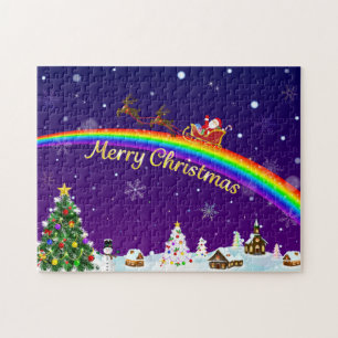 Rainbow Santa Claus Puzzle