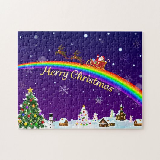 Rainbow Santa Claus Puzzle (Horizontal)