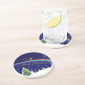 Rainbow Santa Getränkeuntersetzer (Seite)