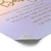 Rainbow Say Baby Shower Game nicht Poster (Ecke)