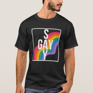 Rainbow Say Gay Protect Que Kids Prith Month LGB T-Shirt