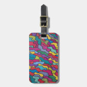 Rainbow-Scales Abstrakt Gepäckanhänger (Vorderseite vertikal)
