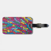 Rainbow-Scales Abstrakt Gepäckanhänger (Rückseite horizontal)