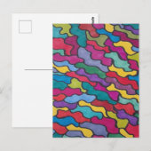 Rainbow-Scales Abstrakt Postkarte (Vorne/Hinten)