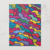 Rainbow-Scales Abstrakt Postkarte (Vorderseite)