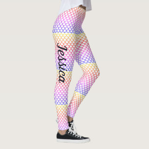 Rainbow Scales Mermaid Schwanz Leggings