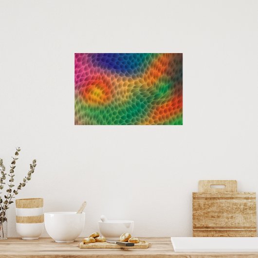 Rainbow-Scales-Poster Poster (Küche)