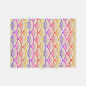 Rainbow Scallops Fleecedecke (Vorderseite (Horizontal))